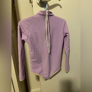 LainSnow Mauve Long Sleeve Bodysuit Girls kids toddler size 4 swimming swimsuit